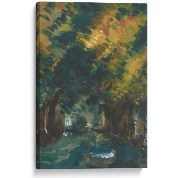 Une Allée (1865-1867) - Paul Cézanne - Canvas Print