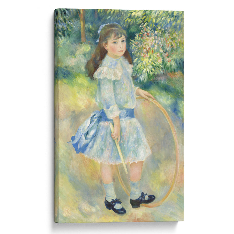 Girl with a Hoop (1885) - Pierre-Auguste Renoir - Canvas Print