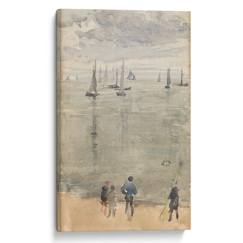 Violet…The Return of the Fishing Boats (c. 1885) - James Abbott McNeill Whistler - Canvas Print