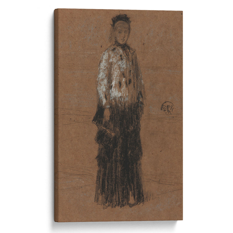 The Ermine Coat (1870-1873) - James Abbott McNeill Whistler - Canvas Print