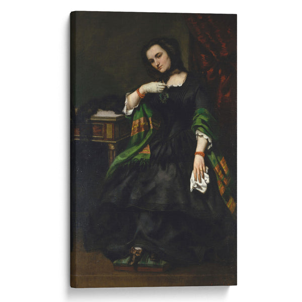 Madame Auguste Cuoq (Mathilde Desportes, 1827–1910) (ca. 1852–57) - Gustave Courbet - Canvas Print