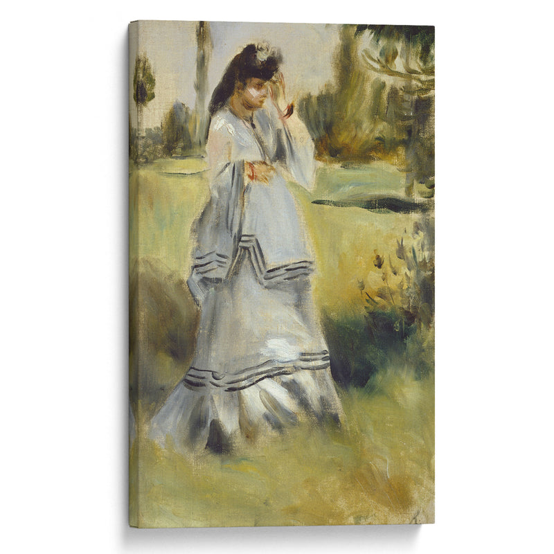 Woman in a Park (1866) - Pierre-Auguste Renoir - Canvas Print