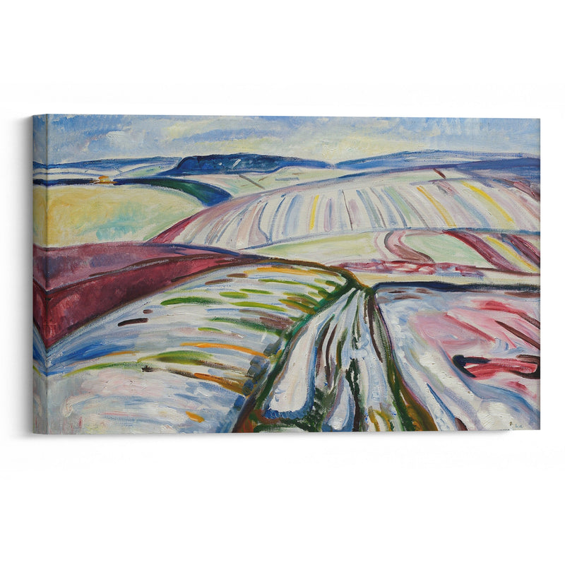 Field in Snow (1907) - Edvard Munch - Canvas Print