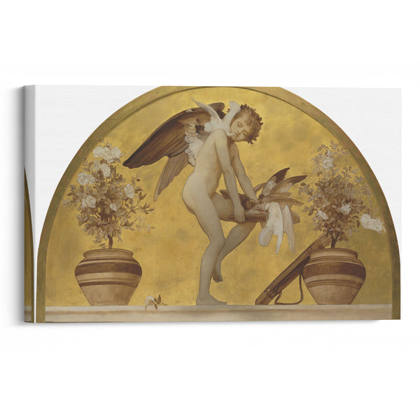 Cupid and Doves - Frederic Leighton - Canvas Print