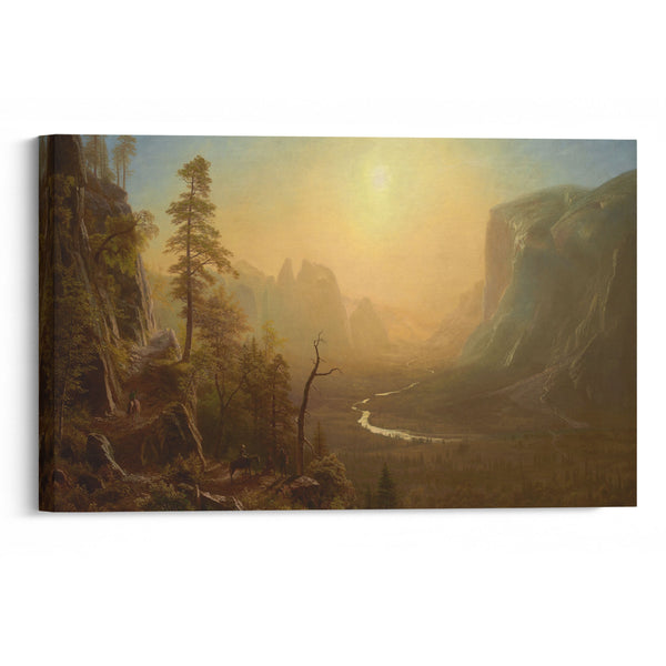 Yosemite Valley, Glacier Point Trail (ca. 1873) - Albert Bierstadt - Canvas Print