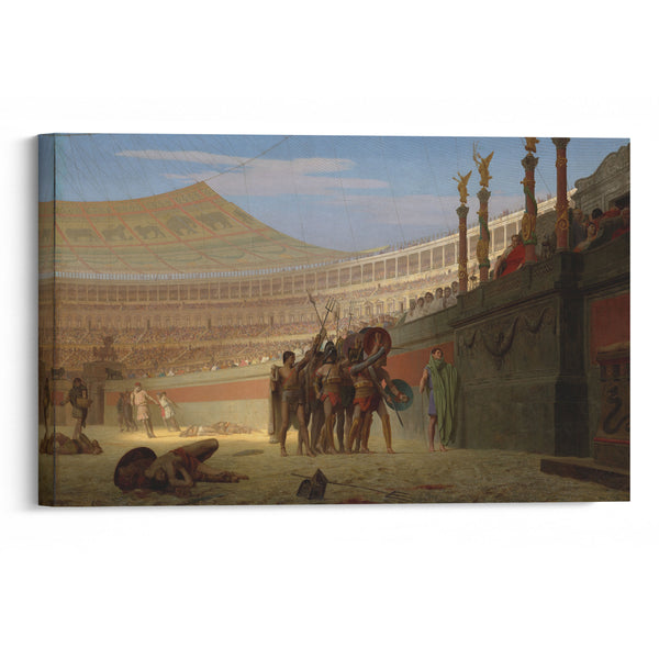 Ave Caesar! Morituri te salutant (Hail Caesar! We Who Are about to Die Salute You) (1859) - Jean-Léon Gérôme - Canvas Print