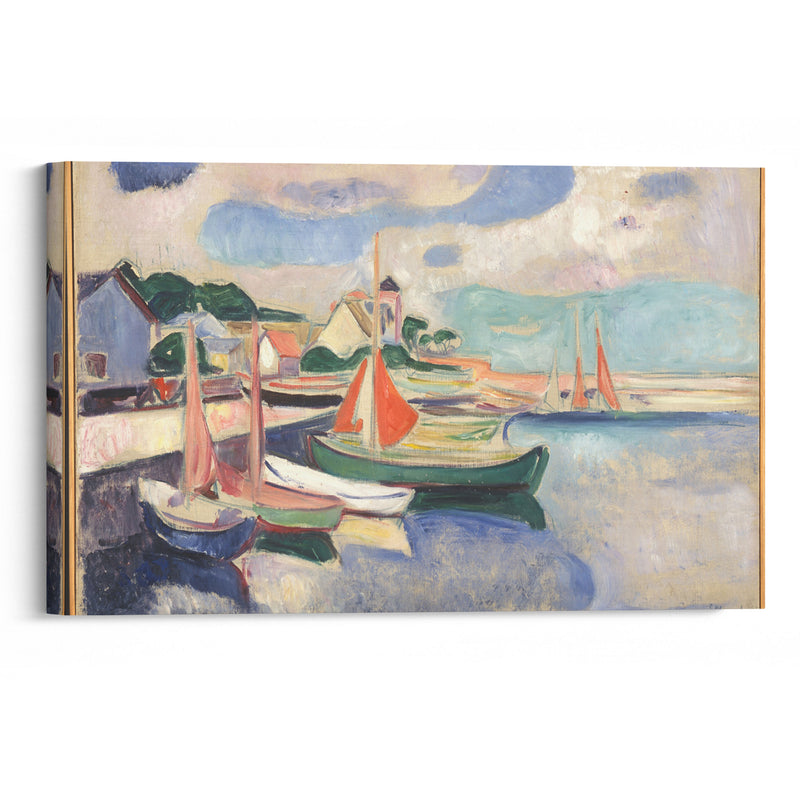 Taarbæk Harbour (1905) - Edvard Munch - Canvas Print