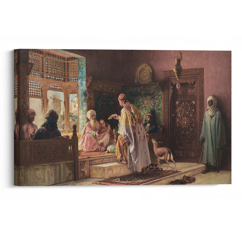 The Messenger (1879) - Frederick Arthur Bridgman - Canvas Print