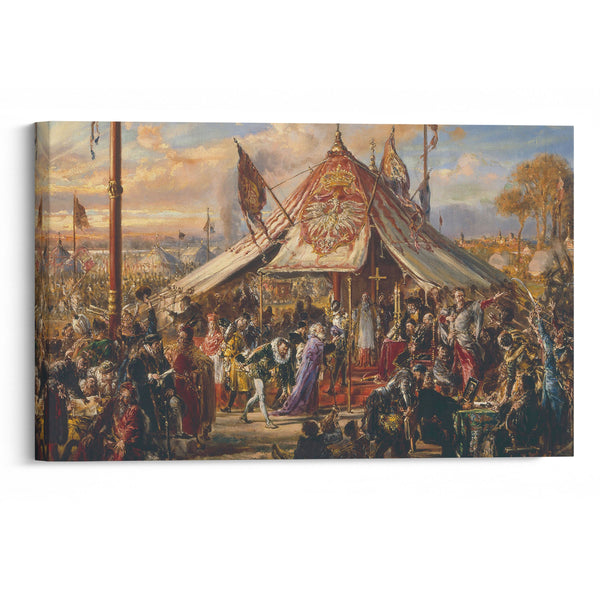 Power of Commonwealth at its Zenith, from the series “History of Civilization in Poland” (1889) - Jan Matejko - Canvas Print