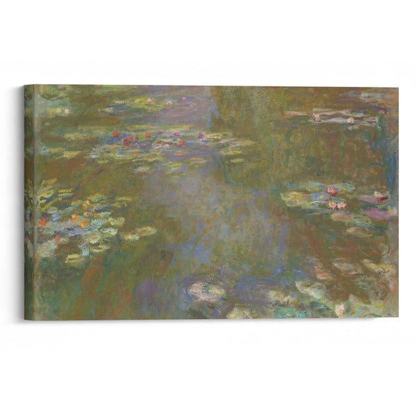 Water Lily Pond (1917-19) - Claude Monet - Canvas Print