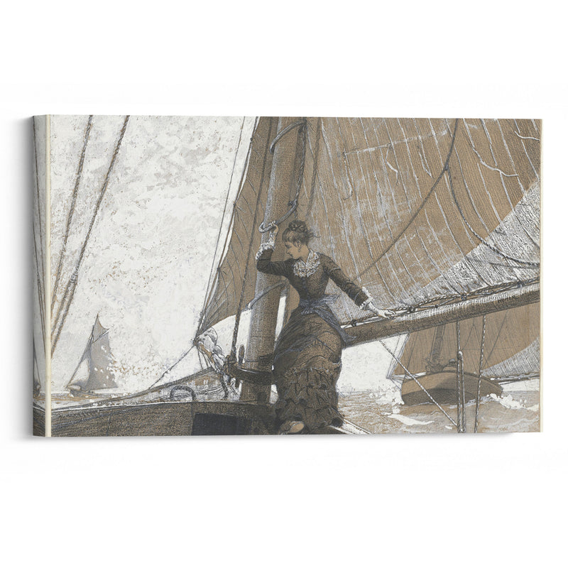 Yachting Girl (1880) - Winslow Homer - Canvas Print