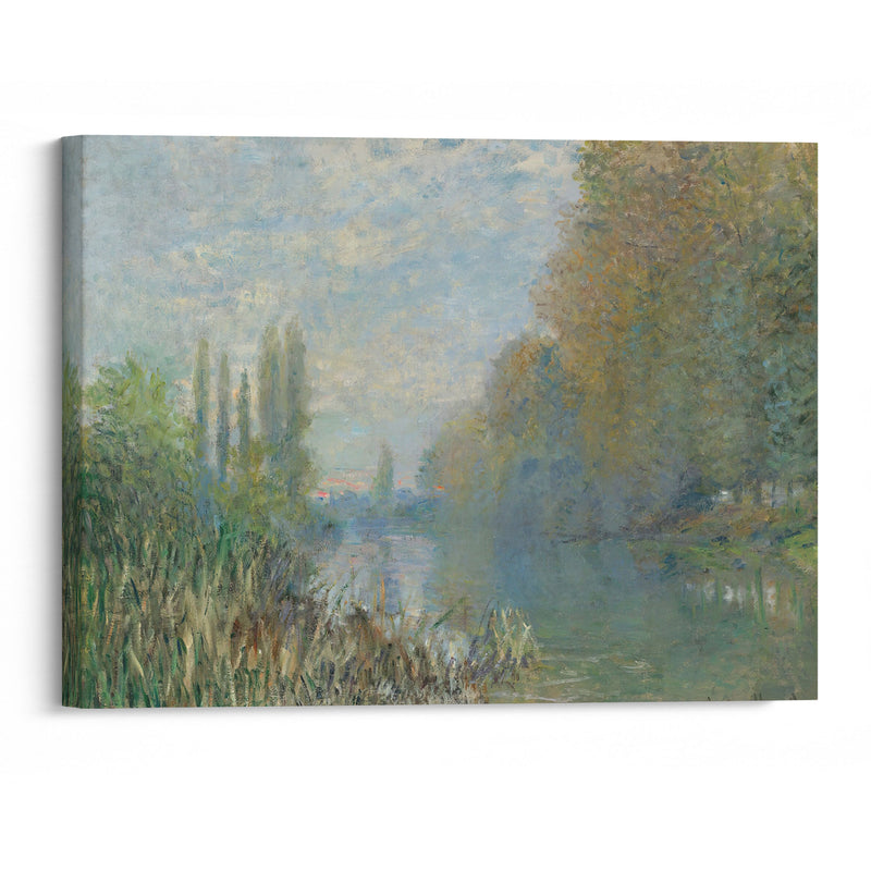 Bords De La Seine En Automne (1876) - Claude Monet - Canvas Print