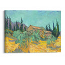 Cabanes de bois parmi les oliviers et cyprès (1889) - Vincent van Gogh - Canvas Print