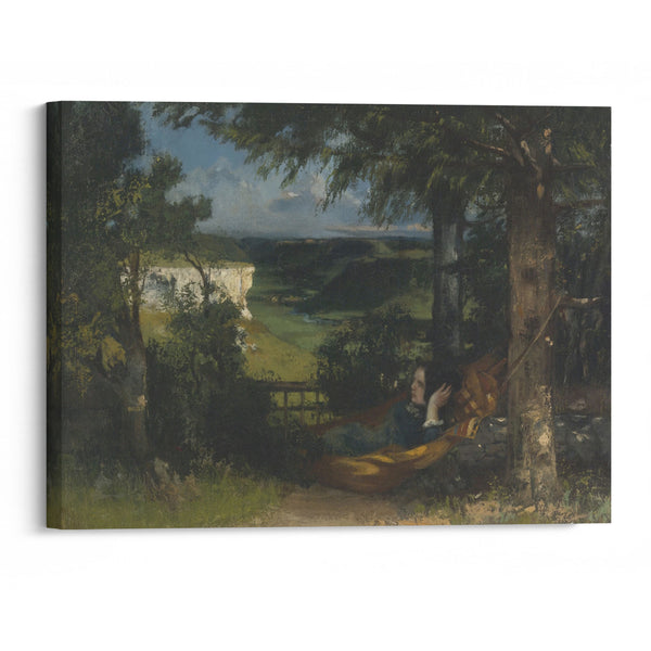 Femme dans un hamac - Gustave Courbet - Canvas Print