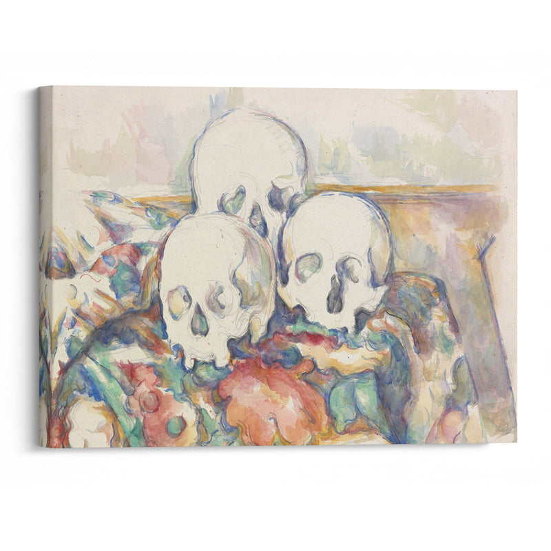 The Three Skulls (1902–1906) - Paul Cézanne - Canvas Print