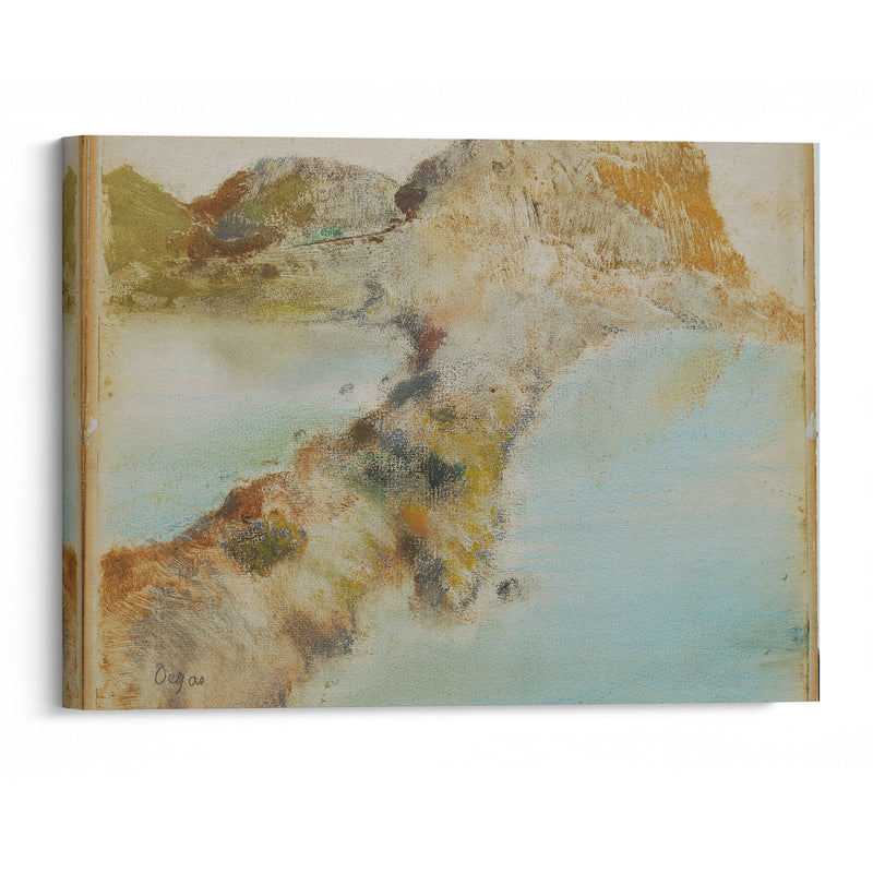 Rocky coast (1890-1892) - Edgar Degas - Canvas Print