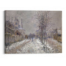 The Snow-Covered Boulevard De Pontoise In Argenteuil (1875) - Claude Monet - Canvas Print