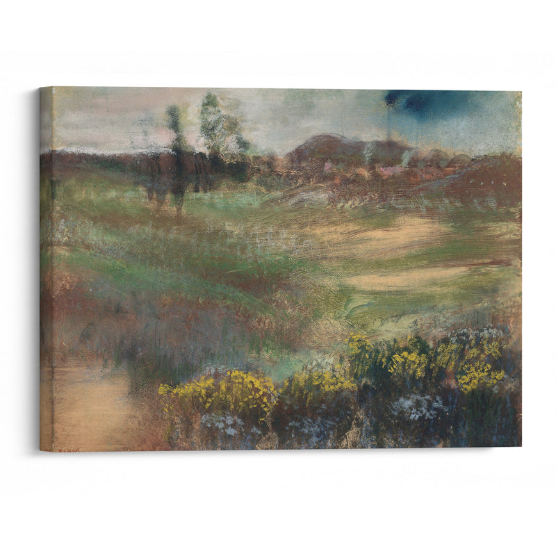 Landscape with Smokestacks (1890–1893) - Edgar Degas - Canvas Print