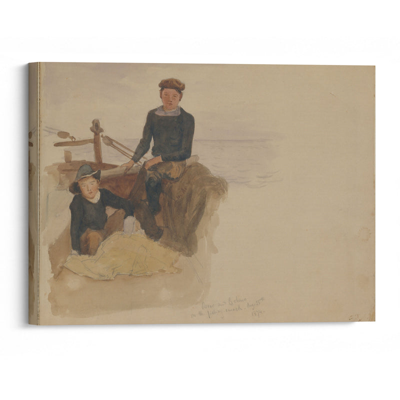 Oscar and Bobino on the Fishing Smack (1874) - John Singer Sargent - Canvas Print