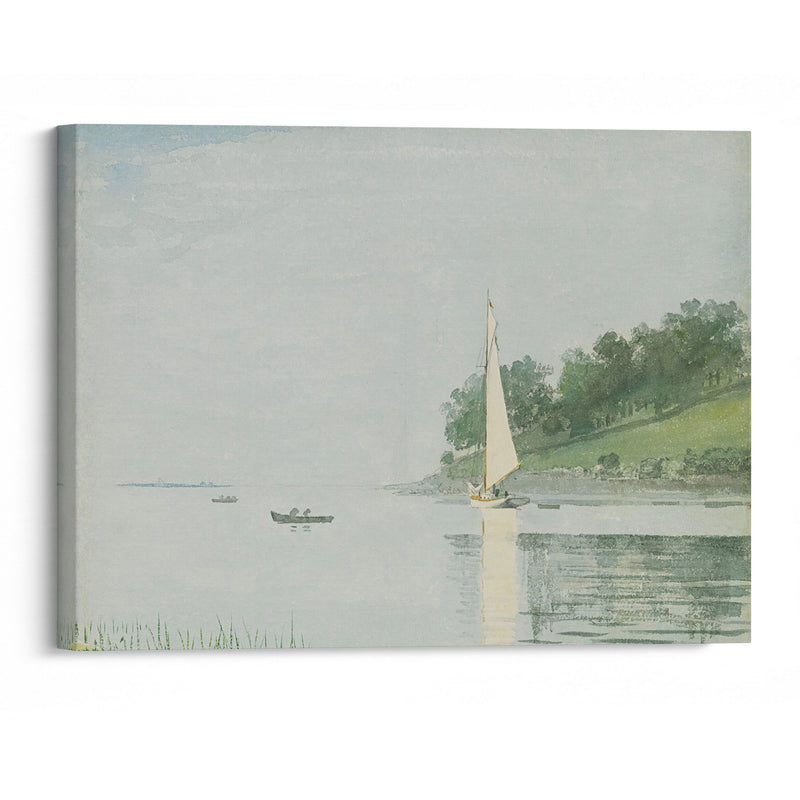 Yacht In A Cove, Gloucester (1880) - Winslow Homer - Canvas Print