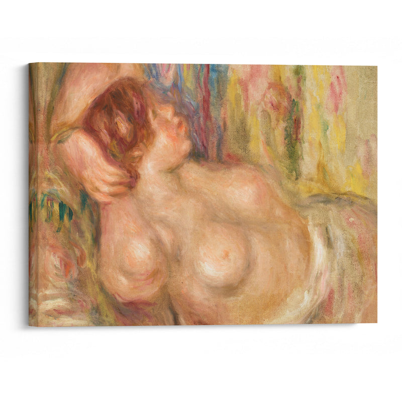 Femme à la poitrine nue endormie (1919) - Pierre-Auguste Renoir - Canvas Print