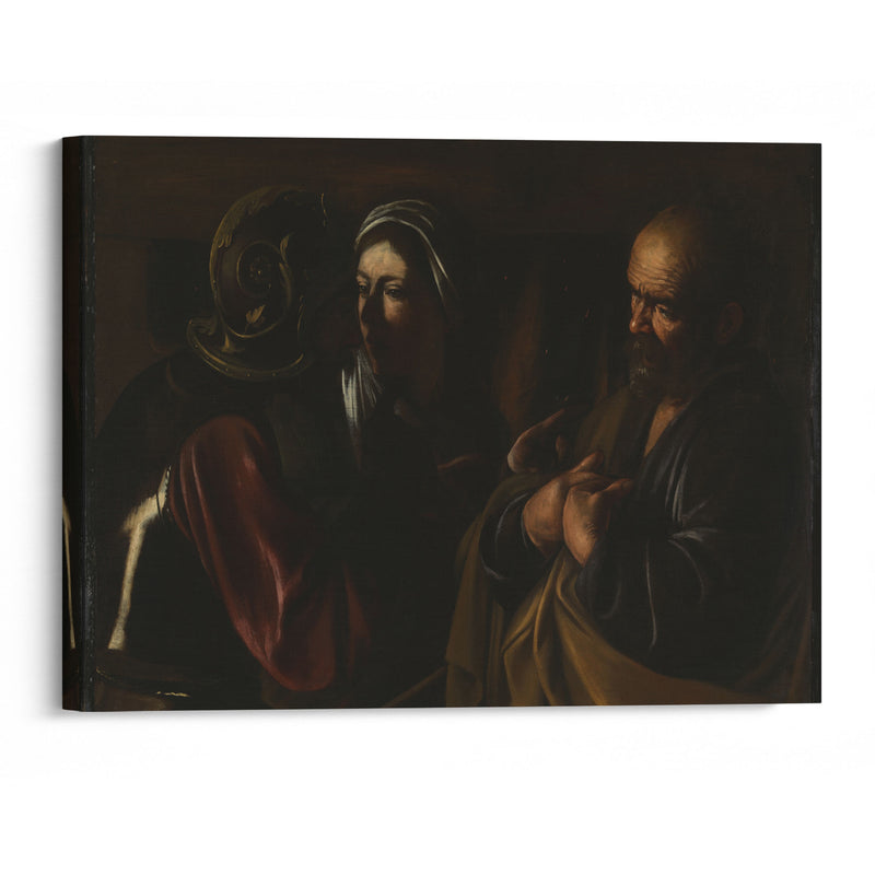 The Denial of Saint Peter (1610) - Caravaggio - Canvas Print