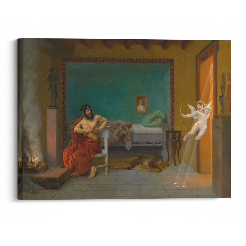 Cupid Runs out the Door - Jean-Léon Gérôme - Canvas Print