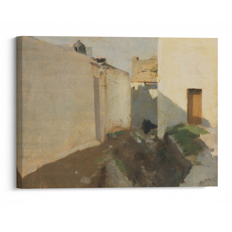 White Walls in Sunlight, Morocco (between 1879 and 1880) - John Singer Sargent - Canvas Print