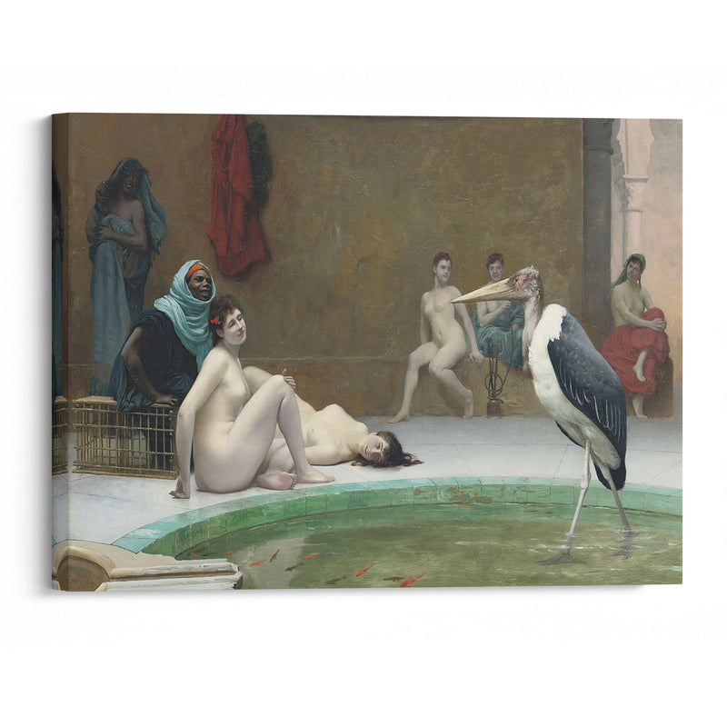 Le Marabout in the Harem bath - Jean-Léon Gérôme - Canvas Print