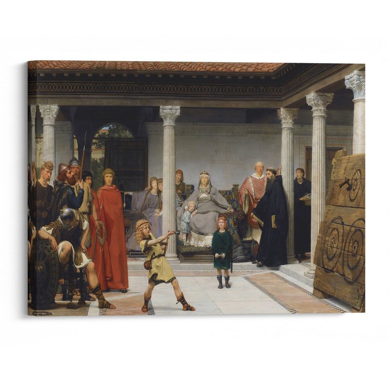 Education Of The Children Of Clovis (1861) - Lawrence Alma-Tadema - Canvas Print