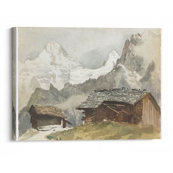 Chalets, Breithorn, Mürren (1870) - John Singer Sargent - Canvas Print