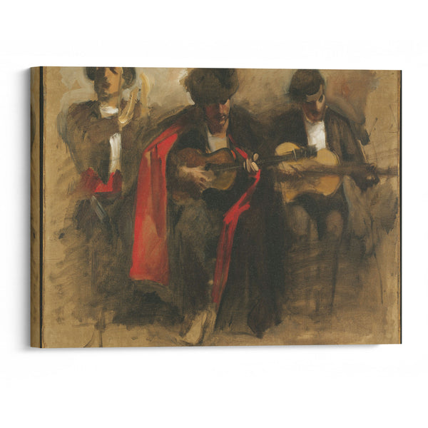 Study for Seated Musicians for ‘El Jaleo’ (circa 1882) - John Singer Sargent - Canvas Print