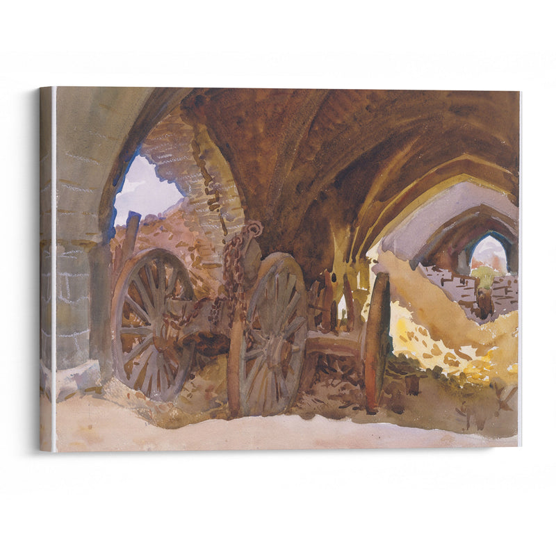 Wheels in Vault (1918) - John Singer Sargent - Canvas Print