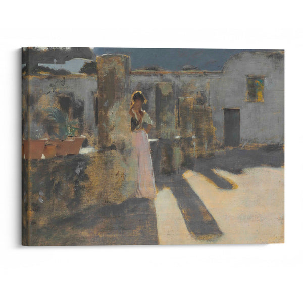 Capri Girl on a Rooftop (1878) - John Singer Sargent - Canvas Print