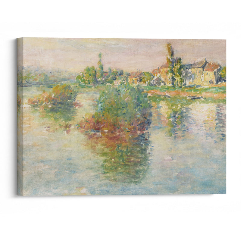 La Seine à Lavacourt (1879) - Claude Monet - Canvas Print