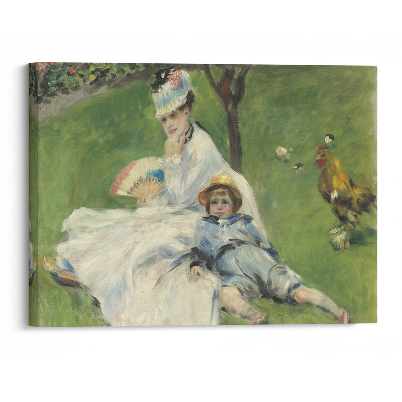 Madame Monet and Her Son (1874) - Pierre-Auguste Renoir - Canvas Print