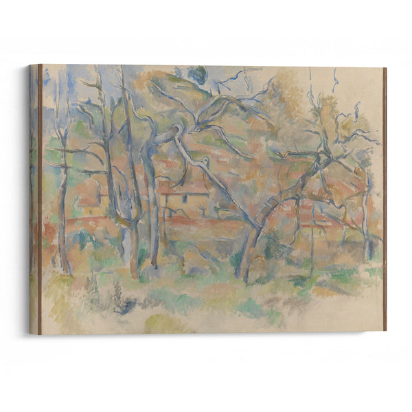 Trees and house, Provence (Ca. 1885) - Paul Cézanne - Canvas Print