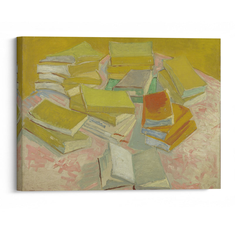 Piles of French novels (1887) - Vincent van Gogh - Canvas Print