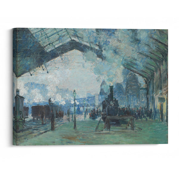 Arrival of the Normandy Train, Gare Saint-Lazare (1877) - Claude Monet - Canvas Print