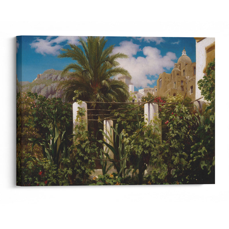 Garden of an Inn, Capri (1859) - Frederic Leighton - Canvas Print