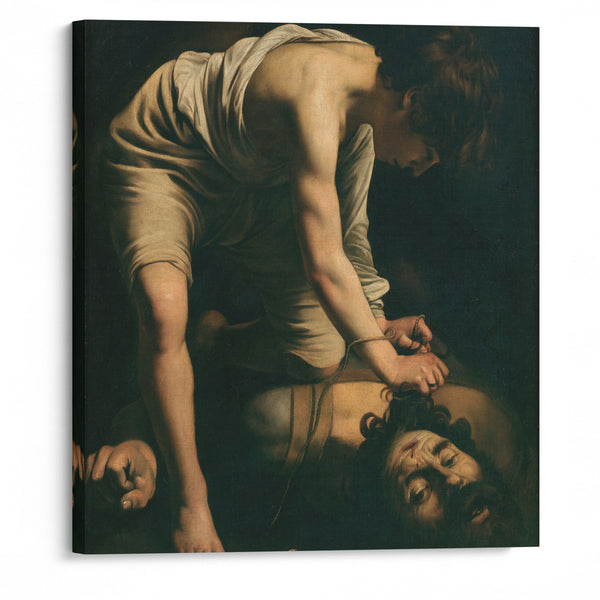 David and Goliath (1600) - Caravaggio - Canvas Print