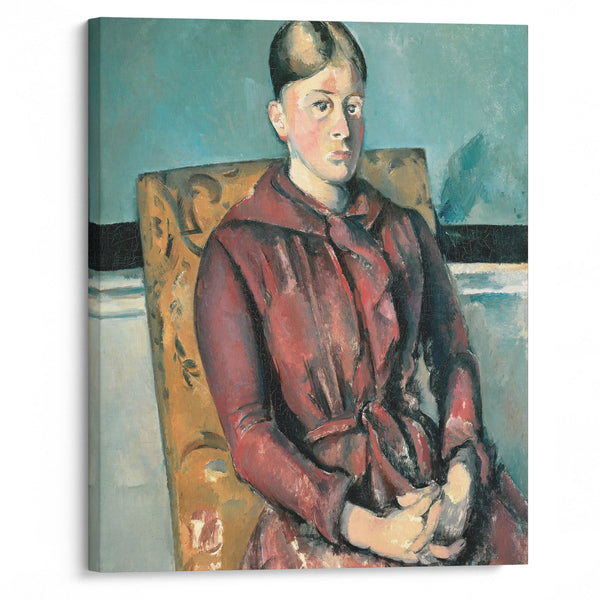 Madame Cézanne In A Yellow Armchair (1888-1890) - Paul Cézanne - Canvas Print