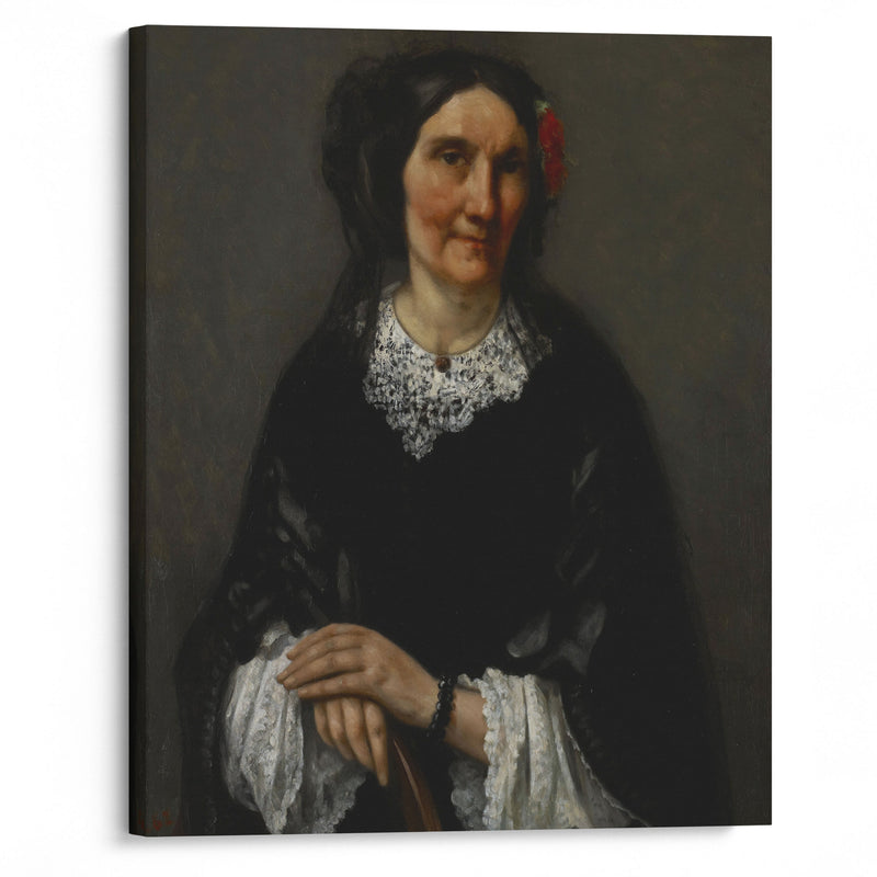 Portrait of Anika Psalmon, Mrs. Robin (1862) - Gustave Courbet - Canvas Print