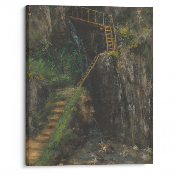 Les Gorges des Saillon (1875) - Gustave Courbet - Canvas Print