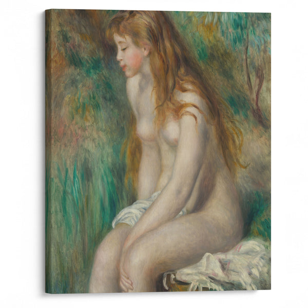 Young Girl Bathing (1892) - Pierre-Auguste Renoir - Canvas Print