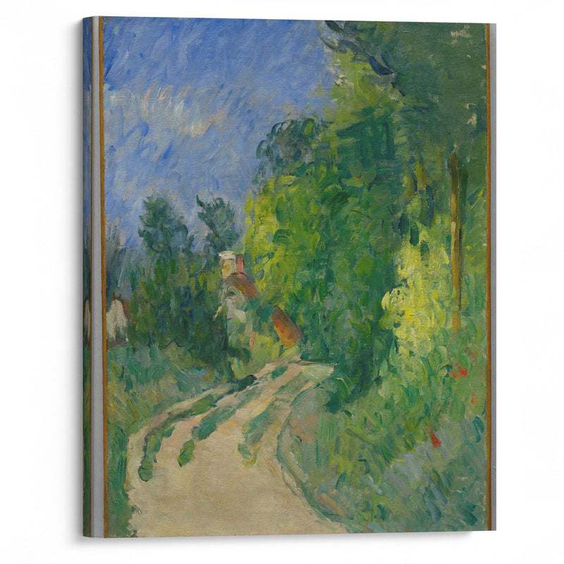 La Route tournante en sous-bois (1873) - Paul Cézanne - Canvas Print