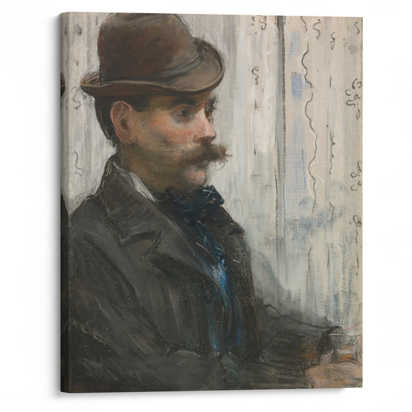 Portrait of Alphonse Maureau (1878-79) - Édouard Manet - Canvas Print