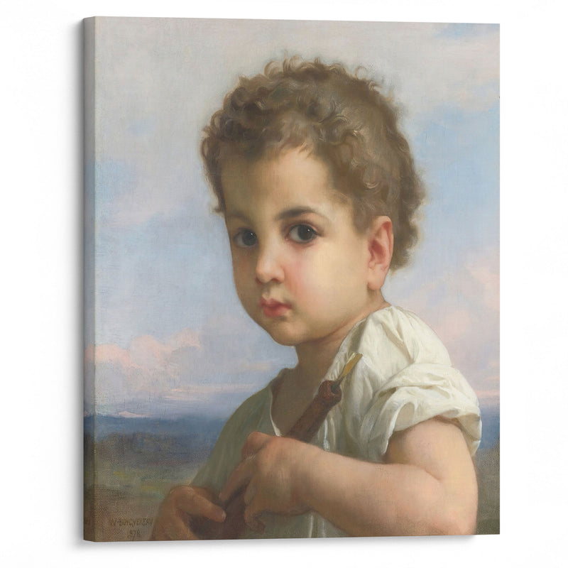 Joueur de flûte (1878) - William Bouguereau - Canvas Print