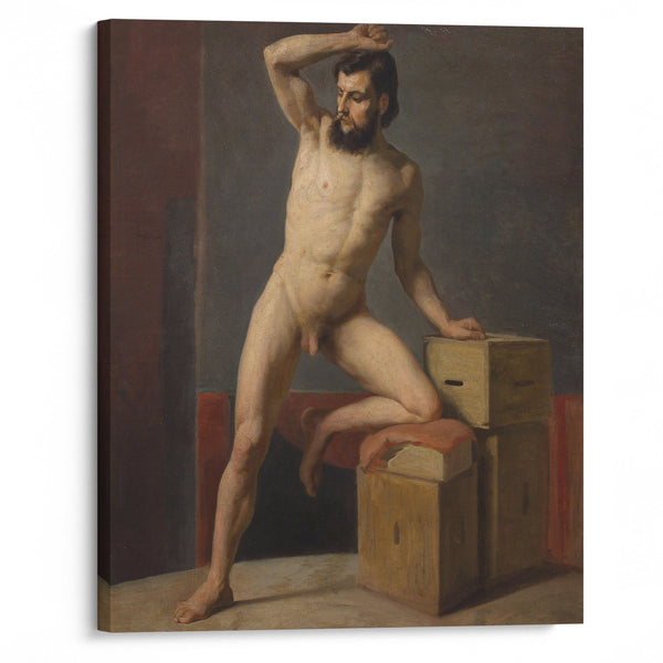 Male act (1883) - Gustav Klimt - Canvas Print