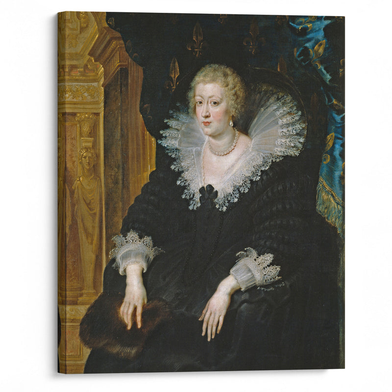 Portrait of Anne of Austria (circa 1622) - Peter Paul Rubens - Canvas Print